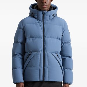 New Arrival <b>Duck</b> <b>Down</b> Puffer <b>Jackets</b> Outwears Custom Design Men's High Quality Sky Blue Hooded Streetwear Trendy Bubble <b>Jackets</b> - Product Image 2