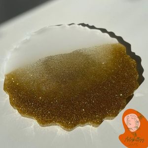 Handmade Resin <b>Coaster</b> Set – Epoxy <b>Drink</b> <b>Coasters</b> for Home & Office Premium Resin <b>Coasters</b> – Decorative Table <b>Coaster</b> Set for - Product Image 5