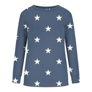 Sudaderas Casuales de Invierno para Mujer de Alta Calidad, Manga Larga, Cuello en V Holgado, Túnica Gruesa, Mangas Regulares, 100% Algodón, Antiencogimiento - Product Image 5