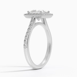 BOJ <b>Ring</b> 099 Princess Cut 925 <b>Silver</b> Halo Stone Prong Setting <b>Solitaire</b> Diamond <b>Ring</b> 2ct D Color VVS1 Moissanite GRA Certified - Product Image 2