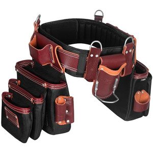 Leather Tool Pouch Heavy Duty Electrician Carpenters Waist Multi Storage Bag - Product Image 5