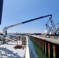 Melhor Preço: Nova Grua Marítima Flutuante Hidráulica para Barcos, Capacidade de Elevação de 3-20 Toneladas, Grua Naval à Venda