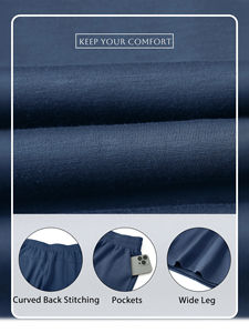 Pantalones Deportivos Transpirables Ligeros Personalizados, Pantalones Deportivos Holgados y Cómodos con Bolsillos, Pantalones Rectos Informales - Product Image 4