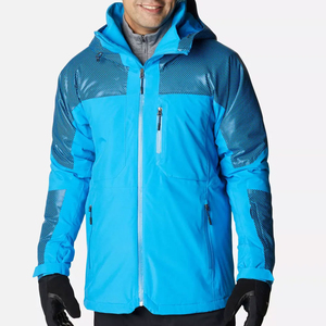 Veste de snowboard/ Ski pour homme, imprimée, contrastée, imperméable, coupe-vent, respirante, écologique - Isolation Tex Thinsulate - Product Image 1