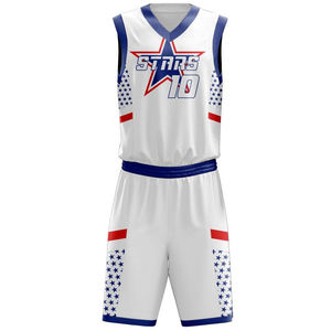 Uniforme de Baloncesto Personalizado con Cuello Redondo y Sublimación, con Color Personalizado y Diseño de Logotipo Personalizado - Product Image 2