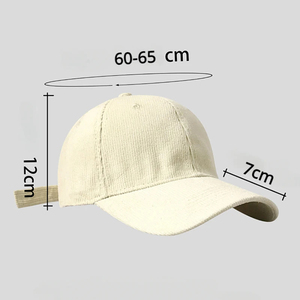 หมวกเบสบอลผ้าแคนวาสแบบปรับได้ 6 แผง คุณภาพสูง ผลิตตามสั่ง ขายส่ง 100% ผ้าฝ้าย สำหรับทุกเพศ พร้อมปักโลโก้ - Product Image 5