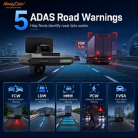 AlwayCare 4G AI Dashcam Grabadora de Video con GPS, Visualización Remota en Vivo, ADAS, DMS, Lente Dual 1080P, Intercomunicador por Voz, Plataforma en la Nube CMS