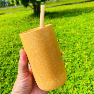 Laser Engraved Logo Bamboo <b>Straws</b> <b>Reusable</b> Natural Eco Friendly <b>Straws</b> for Restaurant Branding Wholesale Price - Product Image 5