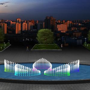 น้ำพุเต้นระบำดนตรีในสวนโรงแรมออกแบบตามสั่ง - Product Image 3