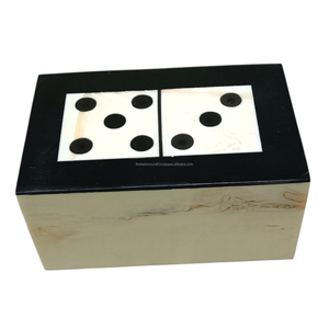 Ensemble de dominos en résine écologique de luxe, fait main, 28 pièces, dominos professionnels, étui de rangement, vente en gros, artisanat - Product Image 1