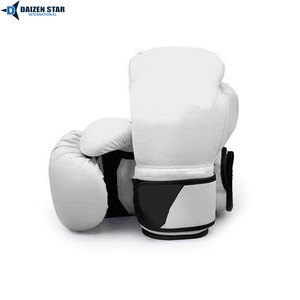 Gants de boxe rouges en PU, à doigts entiers, avec fermeture à lacets au poignet, pour adultes, équipement d'entraînement - Product Image 3
