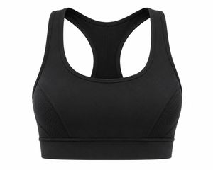 Soutien-gorge de sport dos nageur pour femme, col en U, écologique, léger, simple, séchage rapide, sans coutures, respirant, avec panneau en maille, maintien élevé, fermeture avant - Product Image 2