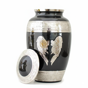 Pearl Black Brass Cremation Urn for Human Ashes Adult Memorial Urn Factory Direct Supplier Bulk Export - Product Image 6