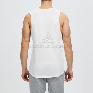 Débardeur de sport personnalisé en coton tricoté respirant pour l'été, sans manches, de haute qualité, fabriqué au Pakistan - Product Image 3