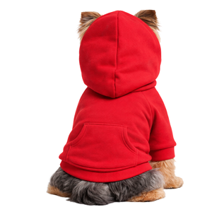 Sudadera con Capucha para Perros y Dueños, Conjunto a Juego, Sudadera Cómoda y Elegante para Mascotas y Humanos, Color Rojo Carmesí - Product Image 6