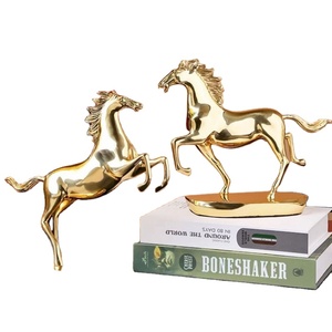 New Chinese Style <b>Light</b> Luxury Business Metal Horse Success Ornaments High-end Gift Copper Art Crafts Paper Box Packaging - Product Image 1