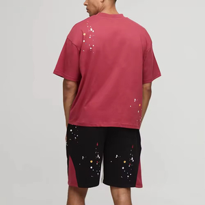 Conjunto de Verano Informal de Diseñador, en Oferta, Ropa Personalizada para Hombre, Camiseta con Logotipo, Pantalones Cortos de Color Sólido, Conjunto de Dos Piezas para Hombre - Product Image 5