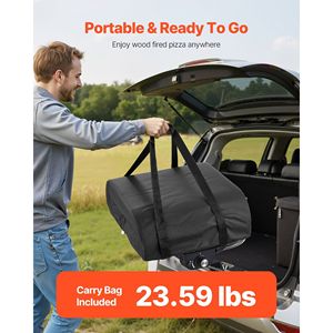 Forno Elettrico Portatile Rotante per Pizza a Gas Propano da 12 Pollici con Borsa da Trasporto Rinforzata per Campeggio e Picnic all'Aperto - Product Image 6