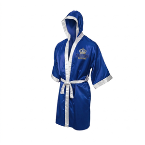SULTAN BOXING OEM Bata de Boxeo Personalizada con Capucha |   Bata de satén de poliéster premium para caminar por el ring de boxeo |   Bata de Combate Protectora Personalizada - Product Image 4