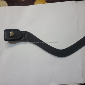 Disponible en todos los tamaños y anchos Bandas planas de cuero para cejas con cierre de botón a presión para caballos - Product Image 6