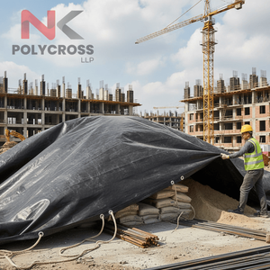 Bâche réutilisable imperméable, résistante aux UV, pour usage extérieur, construction et industrie - Product Image 3