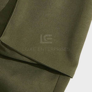 Pantalon cargo pour homme à taille haute, léger, coupe droite, avec plusieurs poches, 100% coton, marque privée - Product Image 4