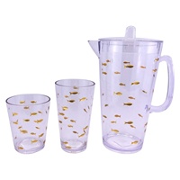 Unzerbrechliches Fisch-Design Acryl-Kunststoff Highball-Trinkglas Wasser-Tumbler