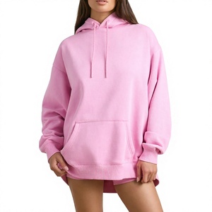 Sudadera con Capucha Extra Grande para Mujer, de Felpa Gruesa, con Mangas Largas, Colores Personalizables, Opción de Logotipo Frontal, Sudadera en Nurak - Product Image 1