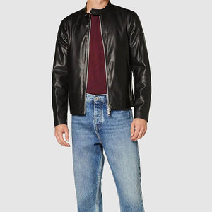 IBRATEX INTERNATIONAL Servicio OEM Chaqueta de Cuero Personalizada de Primera Calidad con Cuello Camisero Transpirable y Ecológica para Hombre - Product Image 2