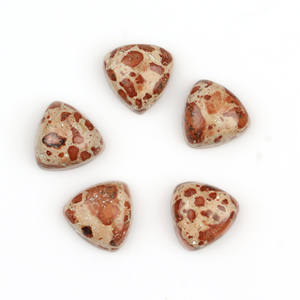 Asteroide rojo Natural de alta calidad, jaspe, 10mm, trillón de corte, cabujón calibrado con parte posterior plana, suelto para pulsera, collar, pendiente, anillo - Product Image 1