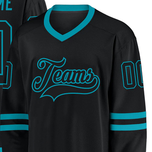 Custom Team Ice Hockey Jersey Tackle Twill Print Name Number Font Sport Wear - Product Image 2