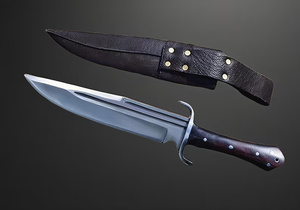 Cuchillo Bowie Recto de Acero Inoxidable A&M Enterprises con Punta Caída y Mango de Madera para Supervivencia al Aire Libre, Uso Profesional y Camping - Product Image 5
