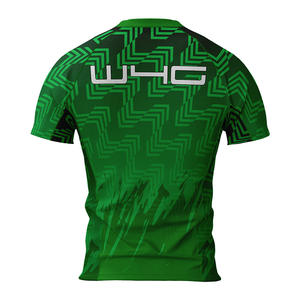 Maillot de sport personnalisé W4G pour homme, sans couture, léger, respirant, à compression, séchage rapide, haute élasticité, design imprimé sur mesure - Product Image 2