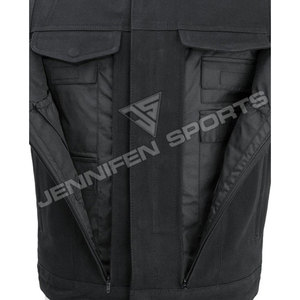 Gilet en toile 100% coton personnalisé, coutures noires, fermeture éclair, gilet de motard pour homme, doublure intérieure imprimée par sublimation, bandana - Product Image 3