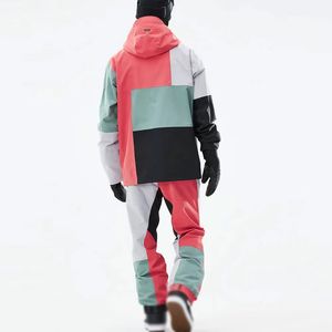 Combinaison de ski imperméable et respirante pour adulte, fermeture éclair intégrale, unisexe, nylon/coton, logo personnalisé 2026 - Product Image 2