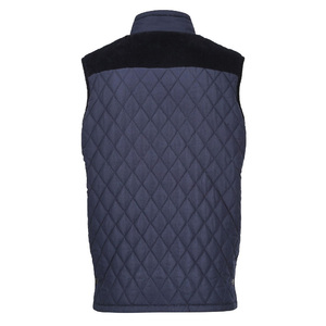 Gilet matelassé sans manches pour homme, chauffe-corps rembourré pour le tir et la chasse avec bordure en velours côtelé, vente en gros, personnalisable, style campagnard - Product Image 5