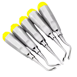 Juego de Elevadores Dentales Premium Estilo Dogmatic, Instrumentos Reutilizables de Acero Inoxidable con Empuñadura Acolchada Suave, Certificación CE - Product Image 6