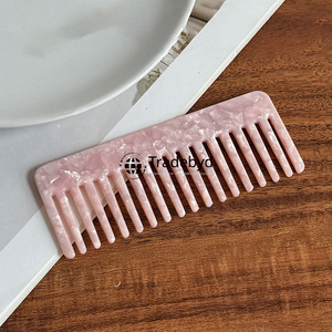 Tradebyd Luxury Resin <b>Comb</b> Smooth Wide Tooth <b>Hair</b> <b>Comb</b> for Frizz Free Styling and Scalp Massage - Product Image 2