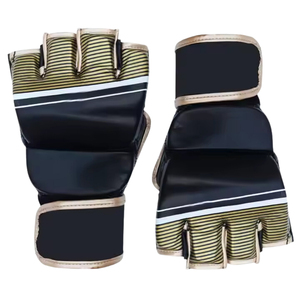 Guantes de Sparring de Cuero de Alta Calidad para MMA con Absorción de Humedad y Cierre de Gancho y Bucle - Product Image 6