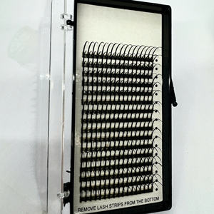 Premade spike <b>lash</b> extensions 0.07 mixed length spike <b>lashes</b> Korean PBT wholesale wispy <b>lashes</b> with spikes dramatic volume - Product Image 3