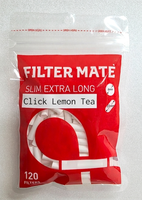 Filtres à cigarettes FILTER MATE Click Lemon Tea Capsule 6mm x 22mm 120 pièces Fabriqués en Corée