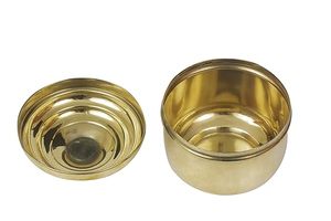Premium Brass Container Budget Friendly Decorative Storage <b>Jar</b> for Spices Sugar Tea and Coffee By M/S SHAAD HANDICRAFTS - Product Image 2