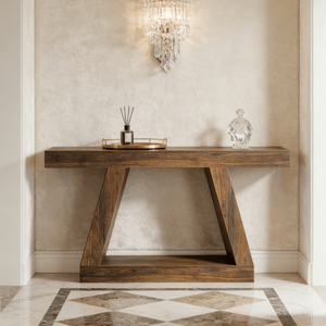 Consolle Lunga Moderna di Lusso in Legno Massello, Arredamento Contemporaneo per Ingresso, Appartamento, Hotel, Soggiorno - Product Image 4
