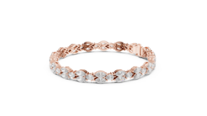 SATVIK RATNA, NUEVO DISEÑO DE PULSERA DE DIAMANTES CREADOS EN LABORATORIO EN FORMA DE PERRAULA Y MARQUETA, UNISEX, DE MODA, CERTIFICADA POR IGI, EN ORO DE 10K/14K - Product Image 2
