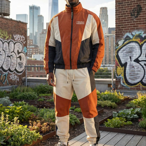 Ensemble coupe-vent unisexe imperméable 10000 mm en tissu Ripstop respirant pour l'entraînement en extérieur, la randonnée et la course à pied professionnels - Product Image 1