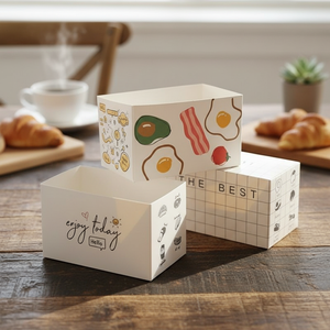 กล่องบรรจุภัณฑ์อาหารกระดาษคราฟท์ขายส่งพร้อมพิมพ์ลายตามสั่ง |   กล่องอาหารแบบนำกลับบ้านทำมือ บรรจุภัณฑ์รักษ์โลก จำนวนมาก - Product Image 2