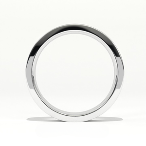 Anillo de Eternidad Aarinya, Brillo Infinito, Apilable, de Compromiso, Oro Blanco de 9K, con Diamantes en Canal, Clásico, Regalo de Boda - Product Image 3