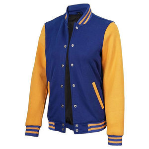 เสื้อแจ็คเก็ตวาร์ซิตี้สำหรับผู้หญิง สไตล์บอมเบอร์ เสื้อแจ็คเก็ตเบสบอลสำหรับผู้หญิง เสื้อคลุมลำลองแนวสปอร์ตทันสมัย - Product Image 1