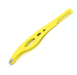 Precision Pointed Stainless Steel Comb Tweezer Tool Eyelash <b>Extension</b> Brow Grooming Luxury Comfortable Handle Handmade - Product Image 2