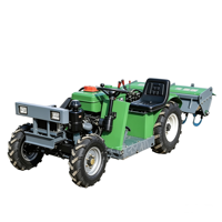 Mini Cultivadora Rotativa Multifuncional de Cuatro Ruedas
